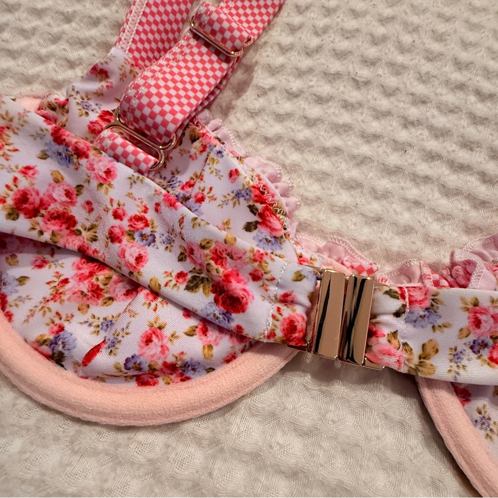[Strawberry Milk Mob] bikini top floral print - Picture 8 of 9